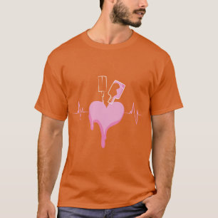 Camiseta Designer de Nail Heartbeat Polonês