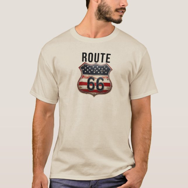 Camiseta Designer de Rota 66 (Frente)