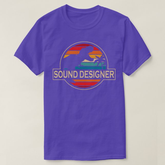 Camiseta Designer de som Dinossauro 2 (Frente do Design)