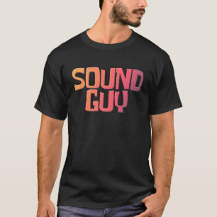 Camiseta Designer de som do Engenheiro de áudio da Cara de