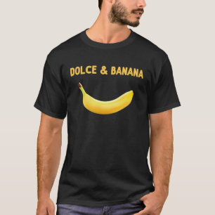 Camiseta Designer Dolce e banana Fruta Vegana