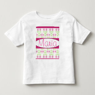 Camiseta Designer Floral Rosa