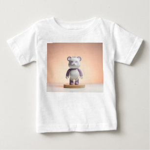 Camiseta Designer Panda Brinquedo de Vinil Acabamento em Po