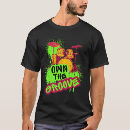 Camiseta Designo de Bateria - Domine o Ritmo
