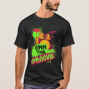 Camiseta Designo de Bateria - Domine o Ritmo