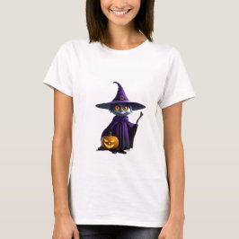 Camiseta Designs Bonitas: Mágica Camisa-T Halloween