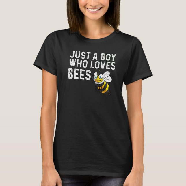 Camiseta Designs De Abelhas Para Rapazes Abelhas De Aroma (Frente)