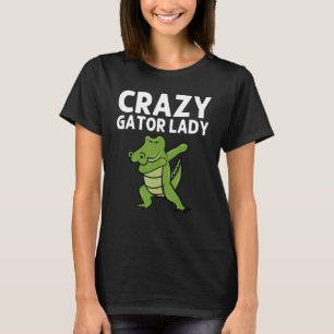 Camiseta Designs De Alligador Para Mulheres Mãe Réptil Gato