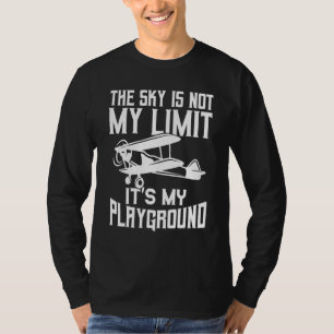 Camiseta Designs De Avião Para Crianças Mulheres Avião Pilo