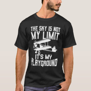 Camiseta Designs De Avião Para Crianças Mulheres Avião Pilo