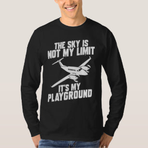 Camiseta Designs De Avião Para Crianças Mulheres Avião Pilo