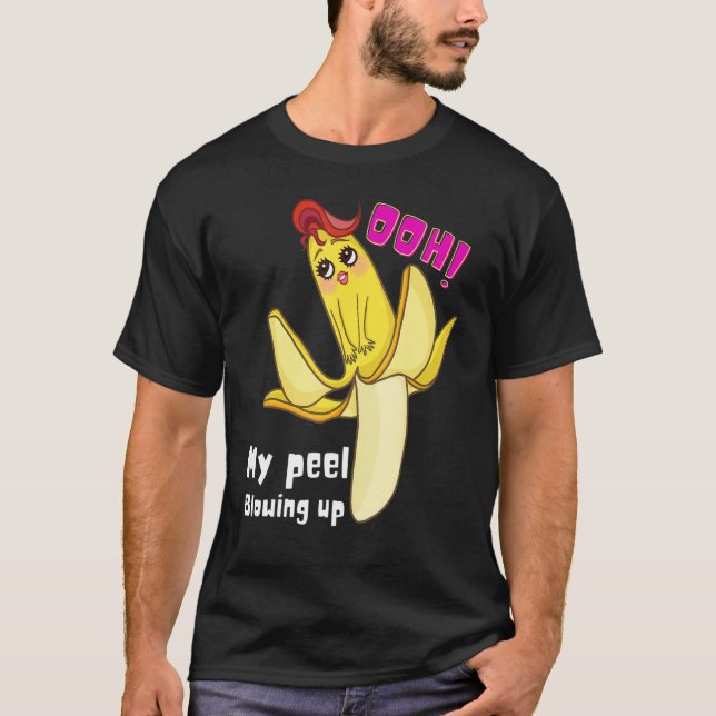 Camiseta Designs De Banana... Parece Que A Minha Pele Sopra (Frente)