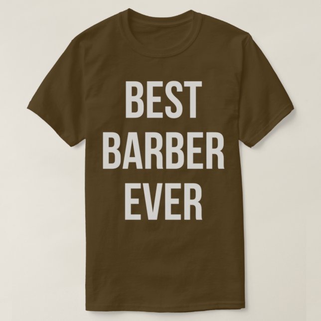 Camiseta Designs de barbeiro bonitos e engraçados (Frente do Design)
