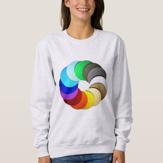 Camiseta Designs de beleza de cores (Frente)