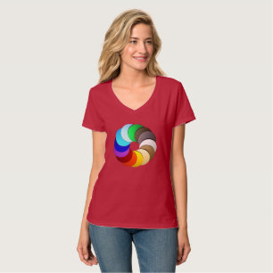 Camiseta Designs de beleza de cores