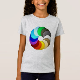 Camiseta Designs de beleza de cores