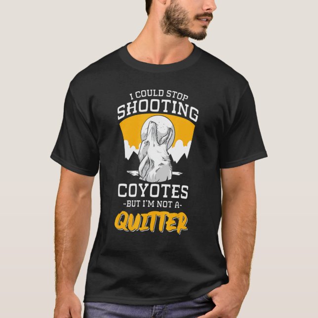 Camiseta designs de caça de coiotes para caçadores de coiot (Frente)
