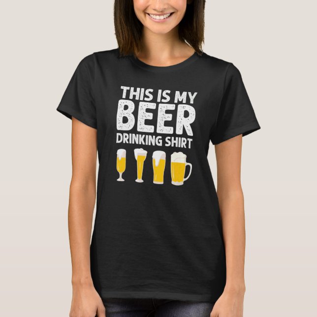 Camiseta Designs De Cerveja Para Homens Cerveza Bebidas Alc (Frente)