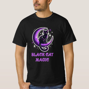 Camiseta Designs de Gato Preto Adoráveis e Brancos