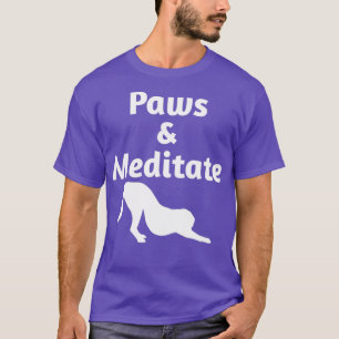 Camiseta Designs De Ioga Cuta Para Cães Alojam Patas e Medi