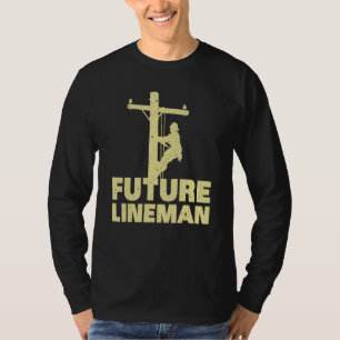 Camiseta Designs De Lineman Bonitos Para Crianças Homens Mu