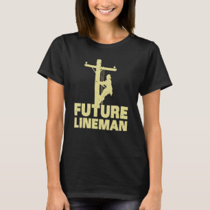 Camiseta Designs De Lineman Bonitos Para Crianças Homens Mu