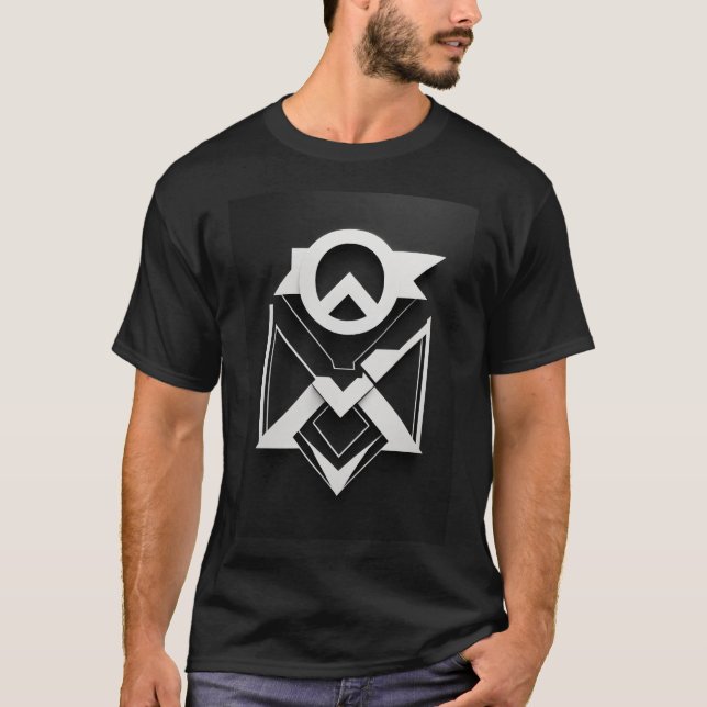 Camiseta Designs de logotipo simples (Frente)