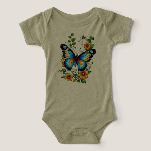 Camiseta Designs de moda com mosca da manteiga.Todas-T-cami (Design frontal)