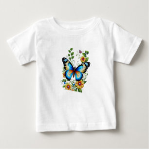 Camiseta Designs de moda com mosca da manteiga.Todas-T-cami