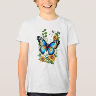 Camiseta Designs de moda com mosca da manteiga.Todas-T-cami