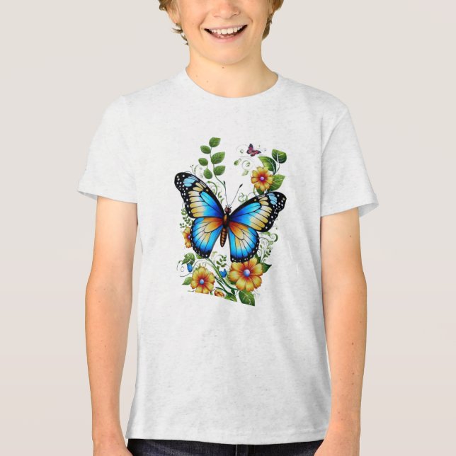 Camiseta Designs de moda com mosca da manteiga.Todas-T-cami (Frente)