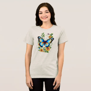 Camiseta Designs de moda com mosca da manteiga.Todas-T-cami