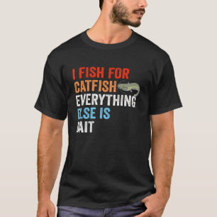 Camiseta Designs De Pesca Para O Peixe-Vintage Para Gatos