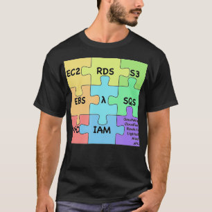 Camiseta Designs de Quebra-cabeça de Serviços Principais