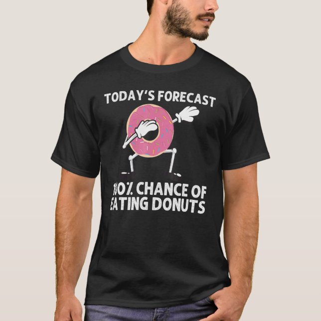Camiseta Designs De rosquinha Para Masculinas Fresco (Frente)