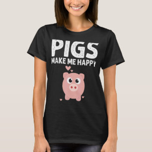 Camiseta Designs De Suínos Cachorros Para Homens
