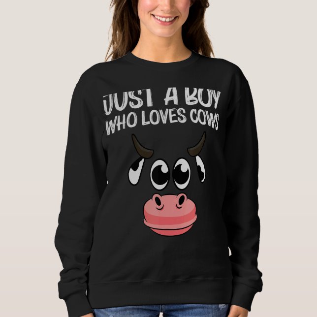 Camiseta Designs De Vaca Para Rapazes Crianças Criação De B (Frente)