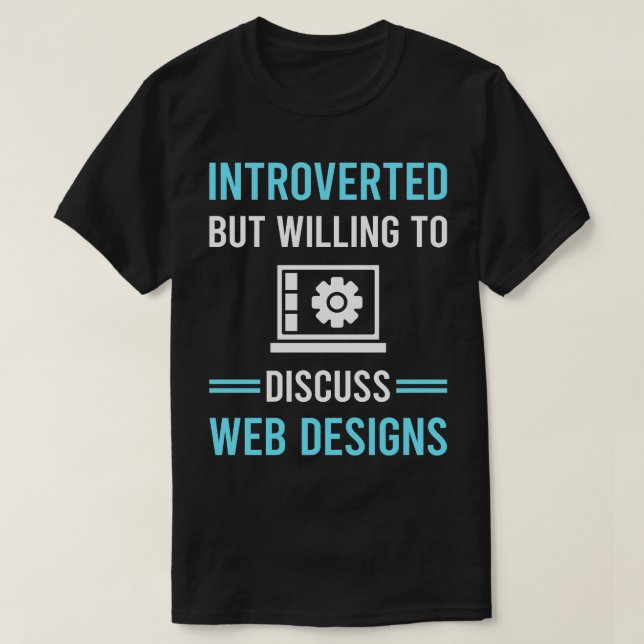 Camiseta Designs do Web Design Design Designer Introduzidos (Frente do Design)