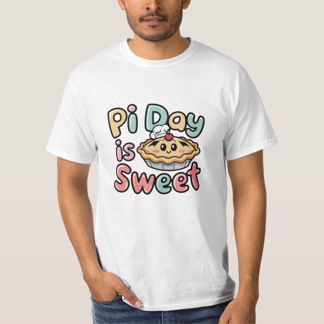 Camiseta Designs Engraçadas e Negrito do Dia Pi (Frente)