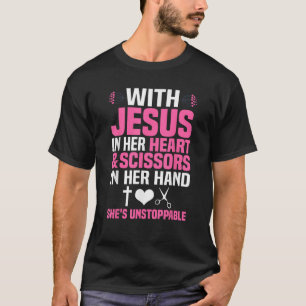 Camiseta Designs Engraçadas Meninas Mulheres Christian Ha