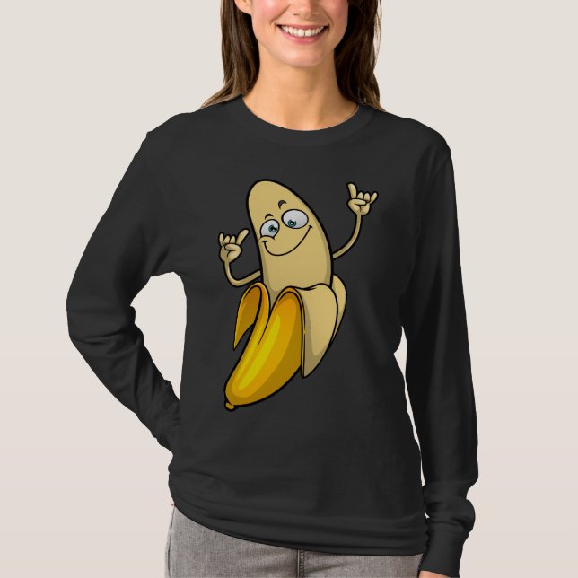 Camiseta Designs Engraçados De Banana Para Homens Frutas Lo (Frente)