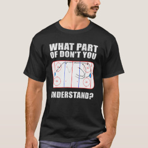 Camiseta Designs Engraçados De Hóquei No Gelo Para Mulheres