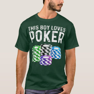 Camiseta Designs Engraçados De Poker Para Jovens Jogo De Ca