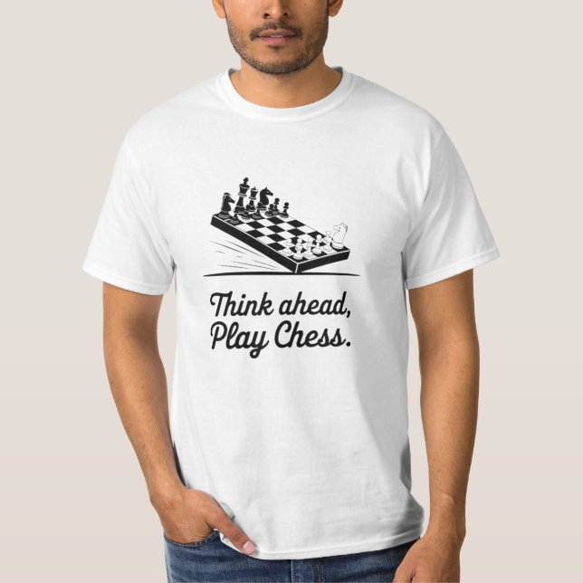 Camiseta Designs Engraçados e Estratégicos do Xadrez (Frente)