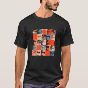Camiseta Designs gráficos de expressão de face Legal abstra