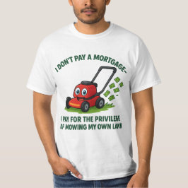 Camiseta Designs Humorísticos e Hipotecas