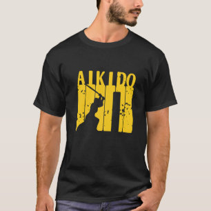 Camiseta Designs incríveis Vintage Aikido presentes