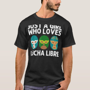Camiseta Designs Lucha Libre Para Meninas Luchador