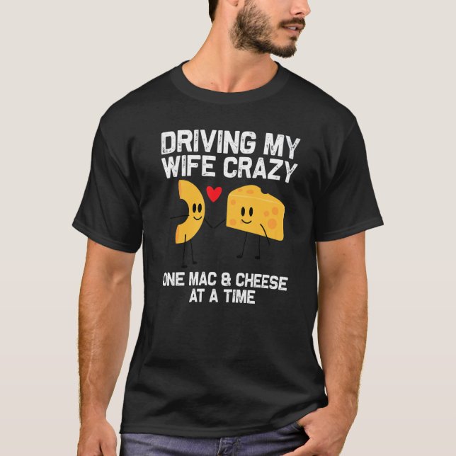 Camiseta Designs Mac E Queijo Para Comidas De Massas Pais (Frente)