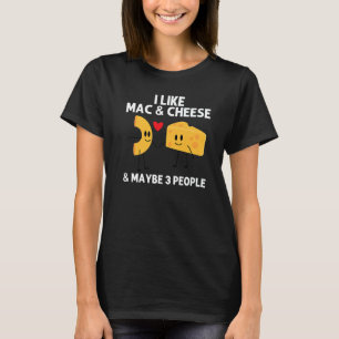 Camiseta Designs Mac E Queijo Para Mulheres Masculinas Comi
